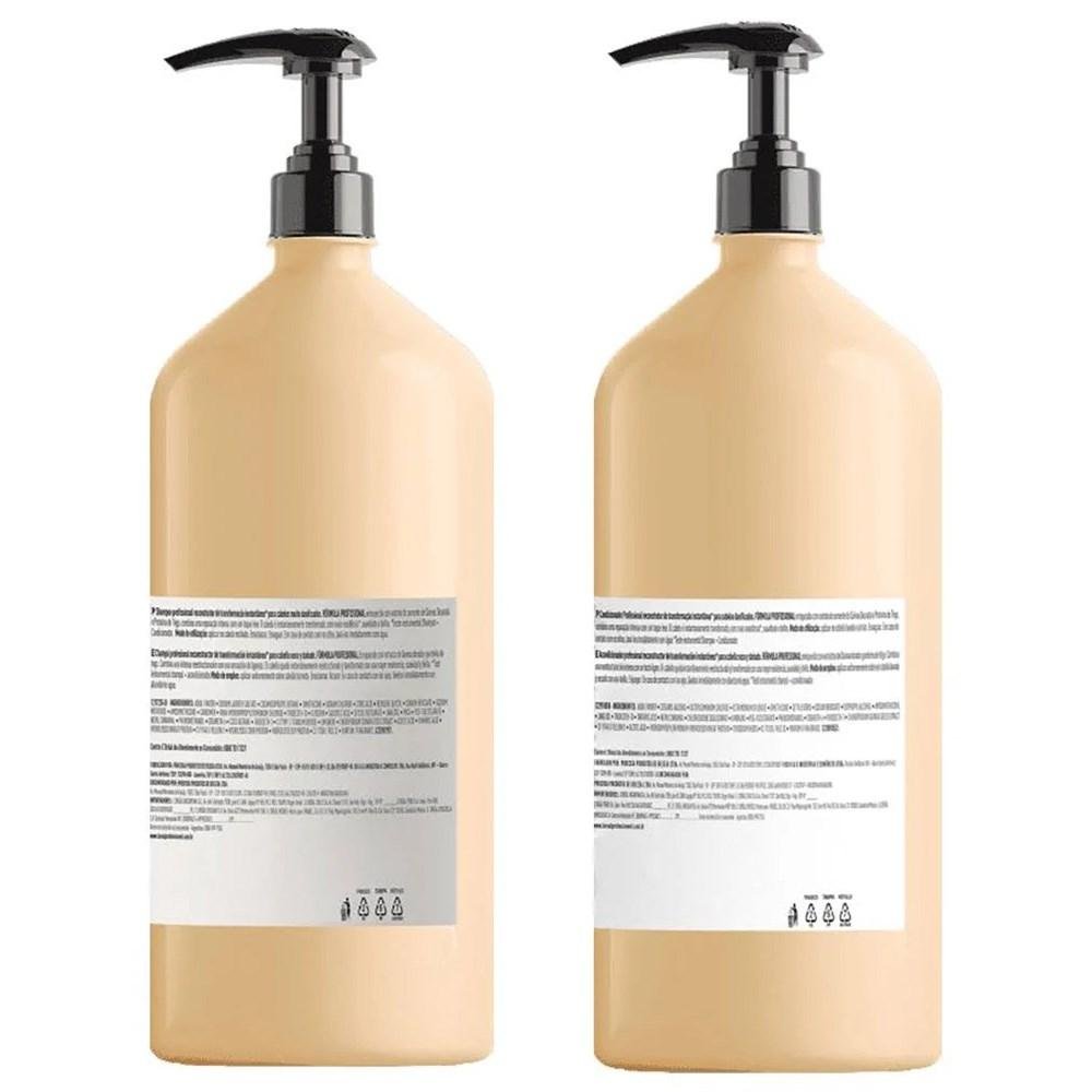 Kit Loreal Absolut Repair Gold Quinoa Shampoo + Condicionador 1,5L ÚNICO 9