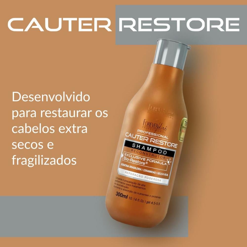 Shampoo Forever Liss Cauter Restore 300 ml 300ml 2