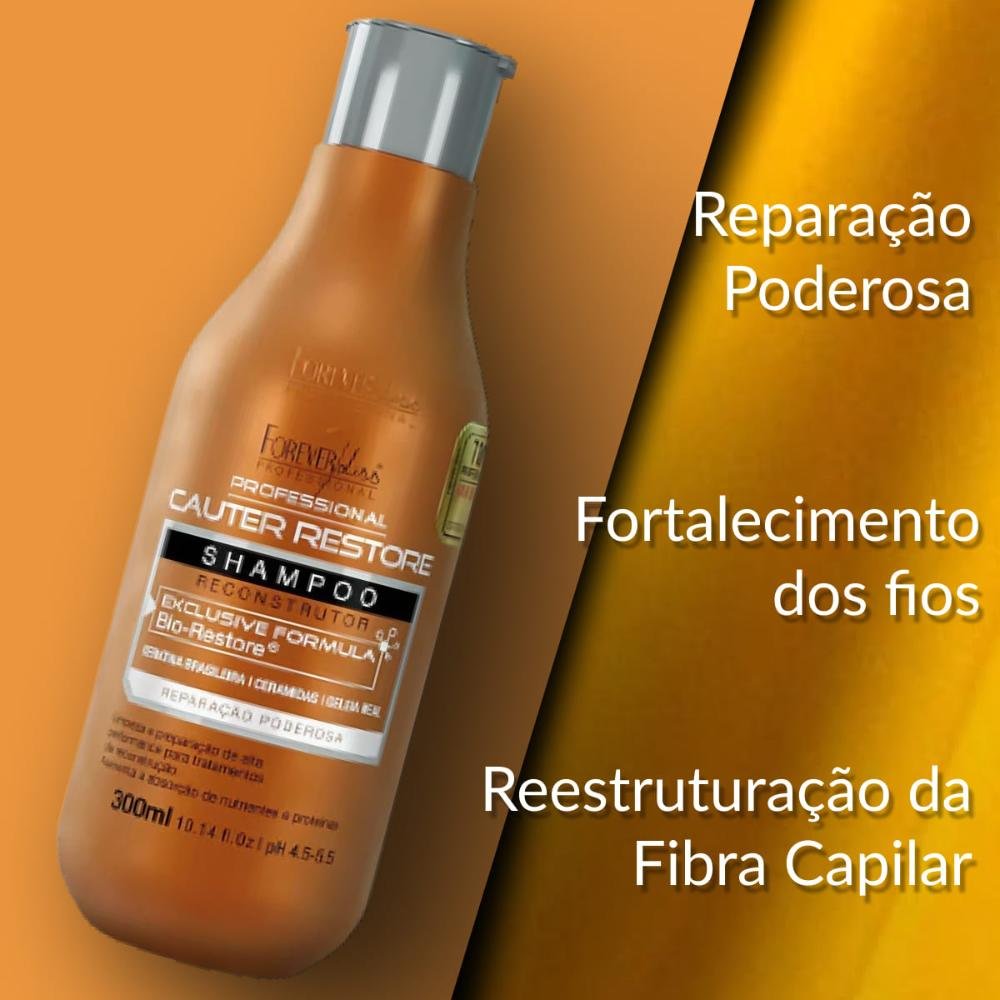 Shampoo Forever Liss Cauter Restore 300 ml 300ml 4