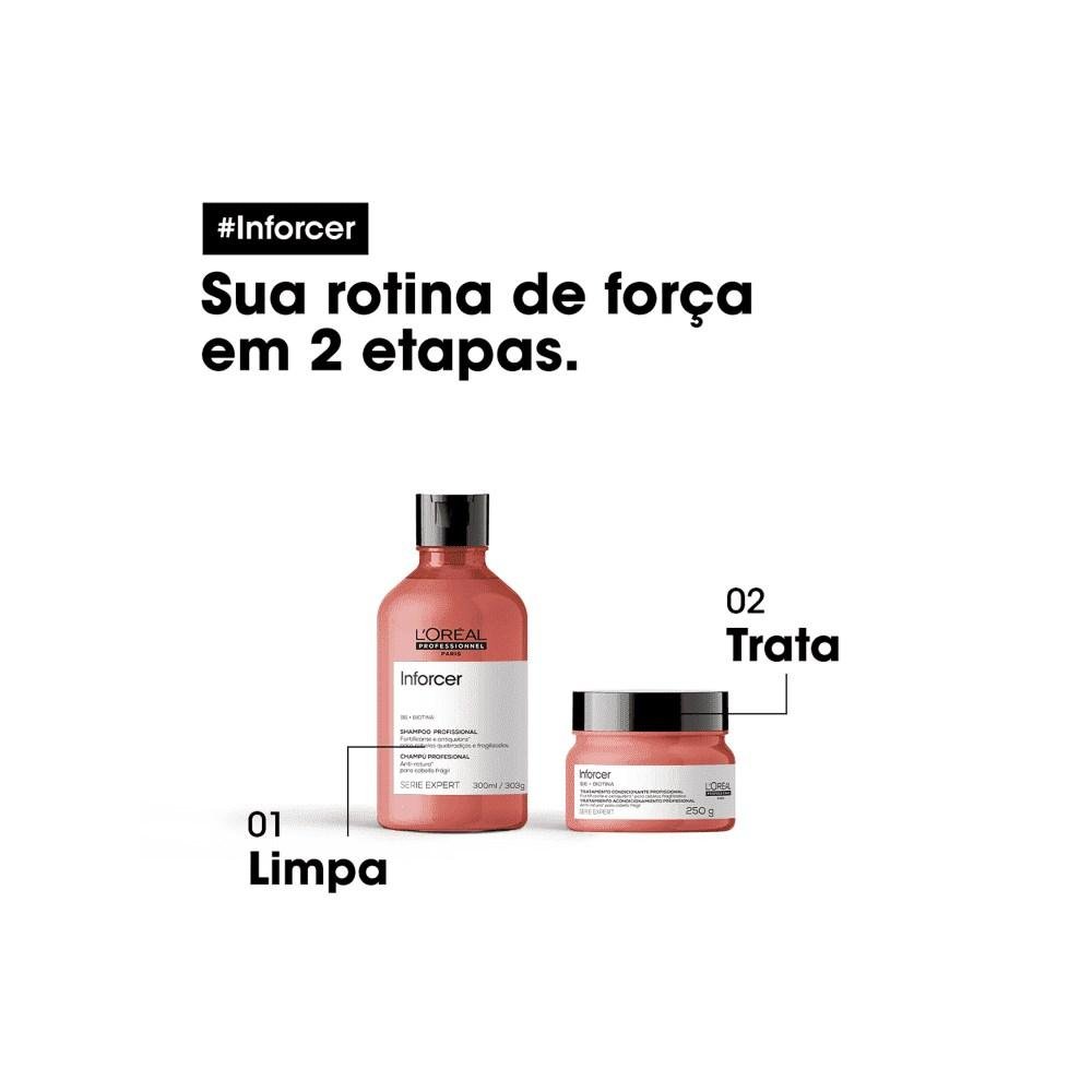 L'Oréal Professionnel Inforcer Kit Shampoo 300ml + Máscara 250ml ÚNICO 2