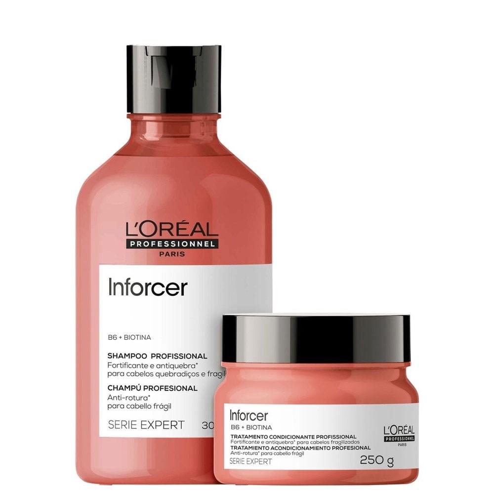 L'Oréal Professionnel Inforcer Kit Shampoo 300ml + Máscara 250ml ÚNICO 3