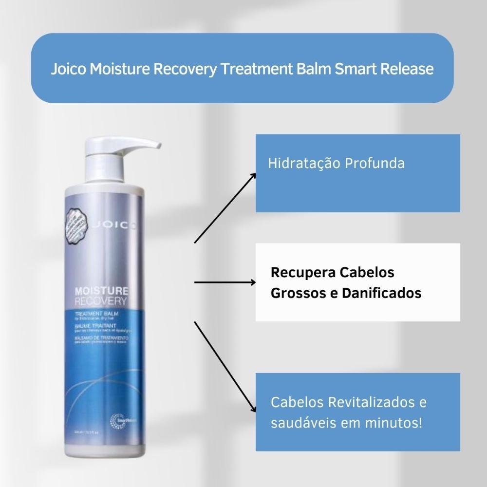Joico Moisture Recovery Treatment Balm Smart Release - Máscara Capilar 500ml 500ml 4
