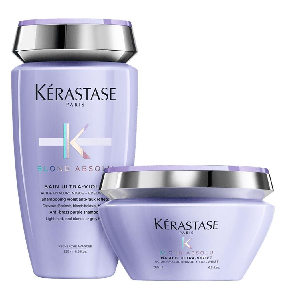 Kérastase Blond Absolu Violet Lumiére Kit (Shampoo + Máscara) ÚNICO 3