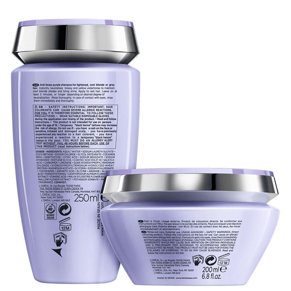 Kérastase Blond Absolu Violet Lumiére Kit (Shampoo + Máscara) ÚNICO 4
