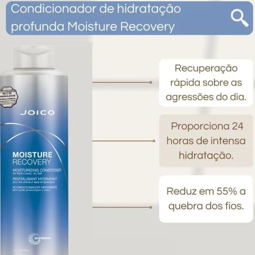 Joico Moisture Recovery Smart Release - Condicionador 1000ml 1L 4