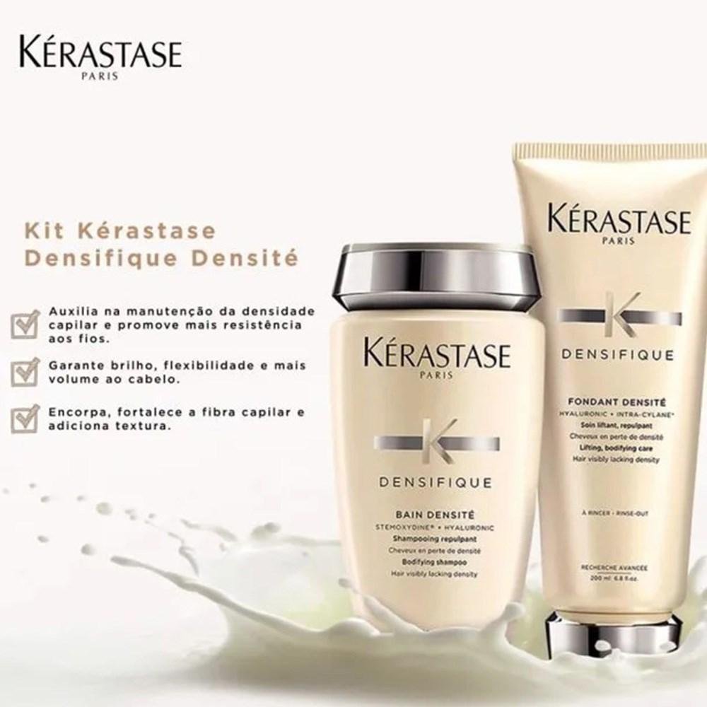 Kérastase Densifique Densité Shampoo 250ml + Fondant Densité  200ml ÚNICO 3