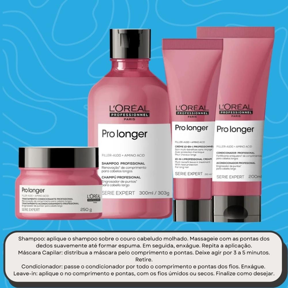 Kit Loreal Serie Expert Pro Longer (4 Produtos) ÚNICO 5