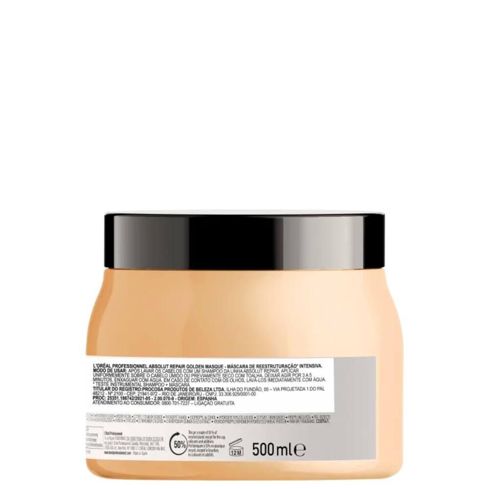 L'Oréal Professionnel Absolut Repair Gold Quinoa Máscara Toque Leve 500g 500g 2