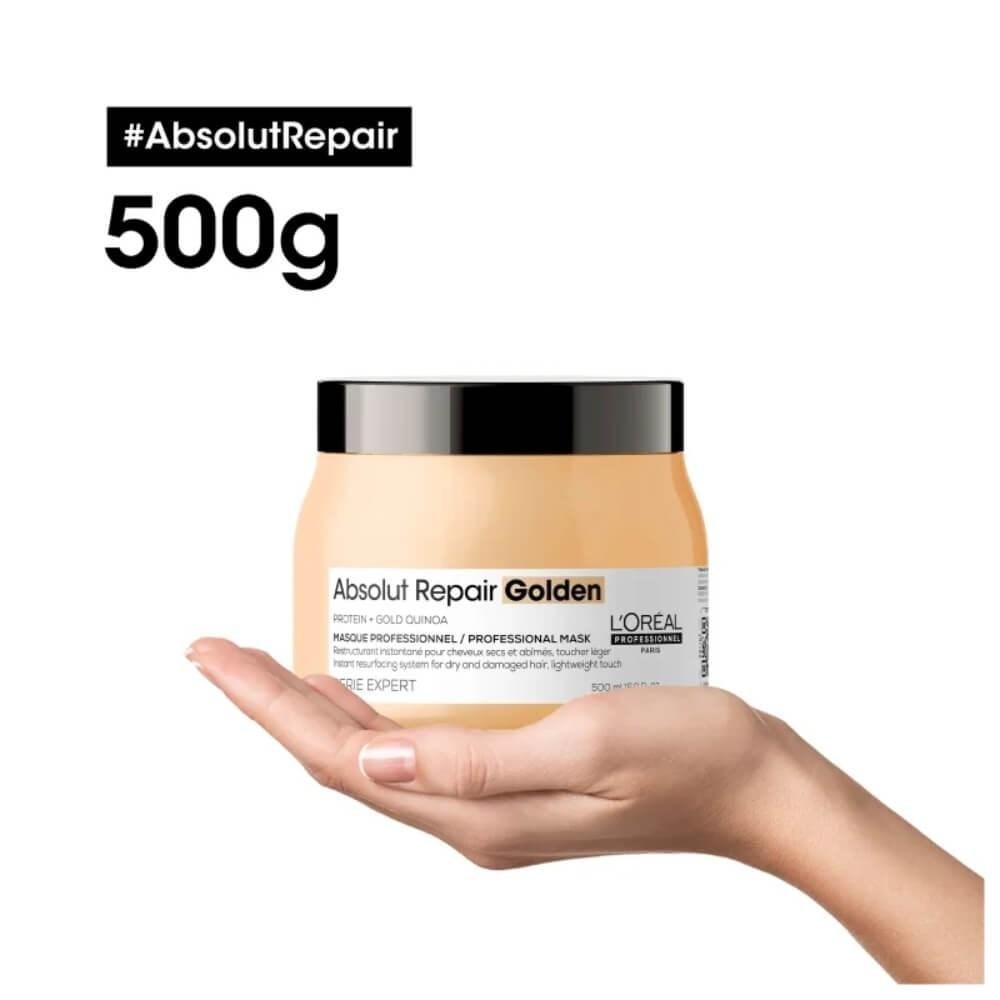 L'Oréal Professionnel Absolut Repair Gold Quinoa Máscara Toque Leve 500g 500g 3