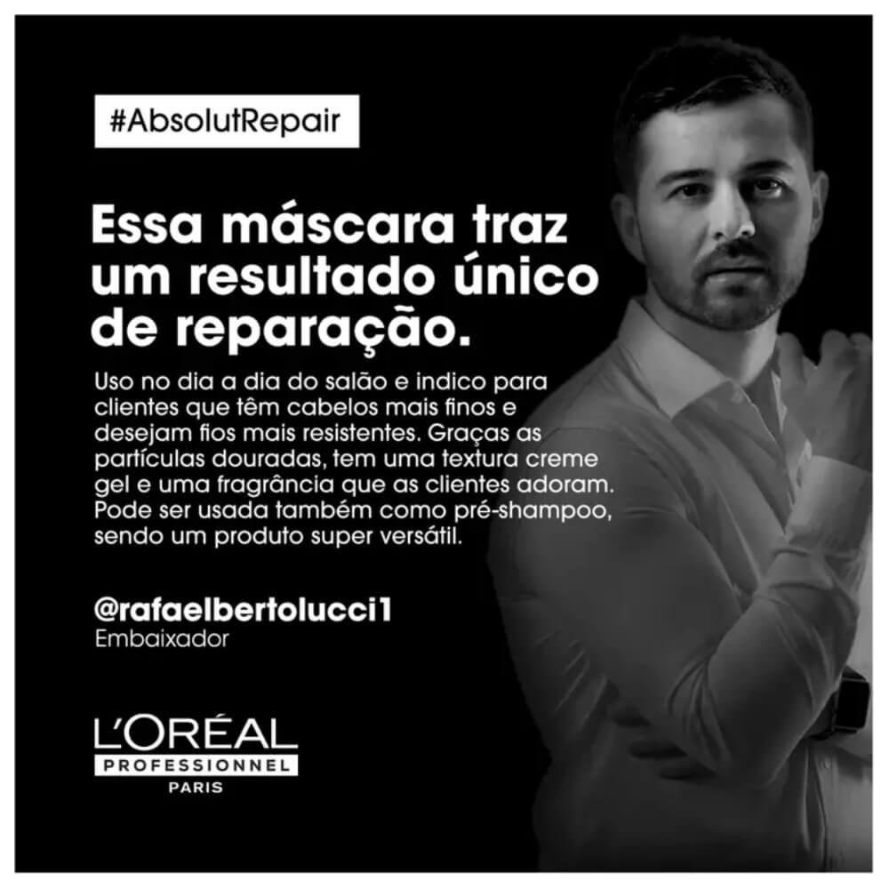 L'Oréal Professionnel Absolut Repair Gold Quinoa Máscara Toque Leve 500g 500g 6