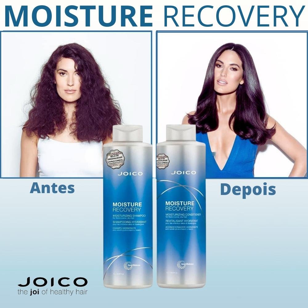 Joico Moisture Recovery Tratamento Smart Release Shampoo 1000ml + Condicionador 1000ml ÚNICO 5