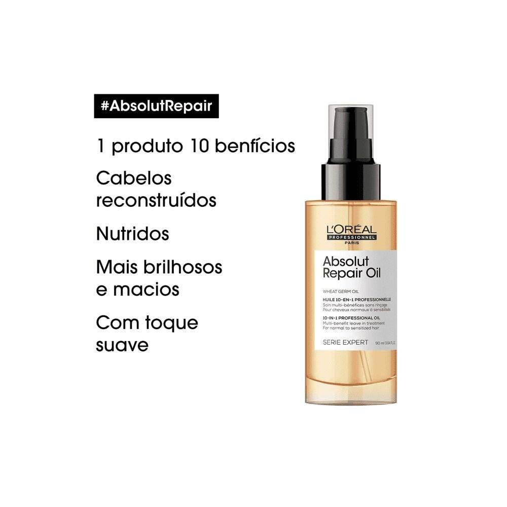 L'Oréal Professionnel Absolut Repair Gold Quinoa 10in1 - Óleo Reparador 90ml 90ml 4