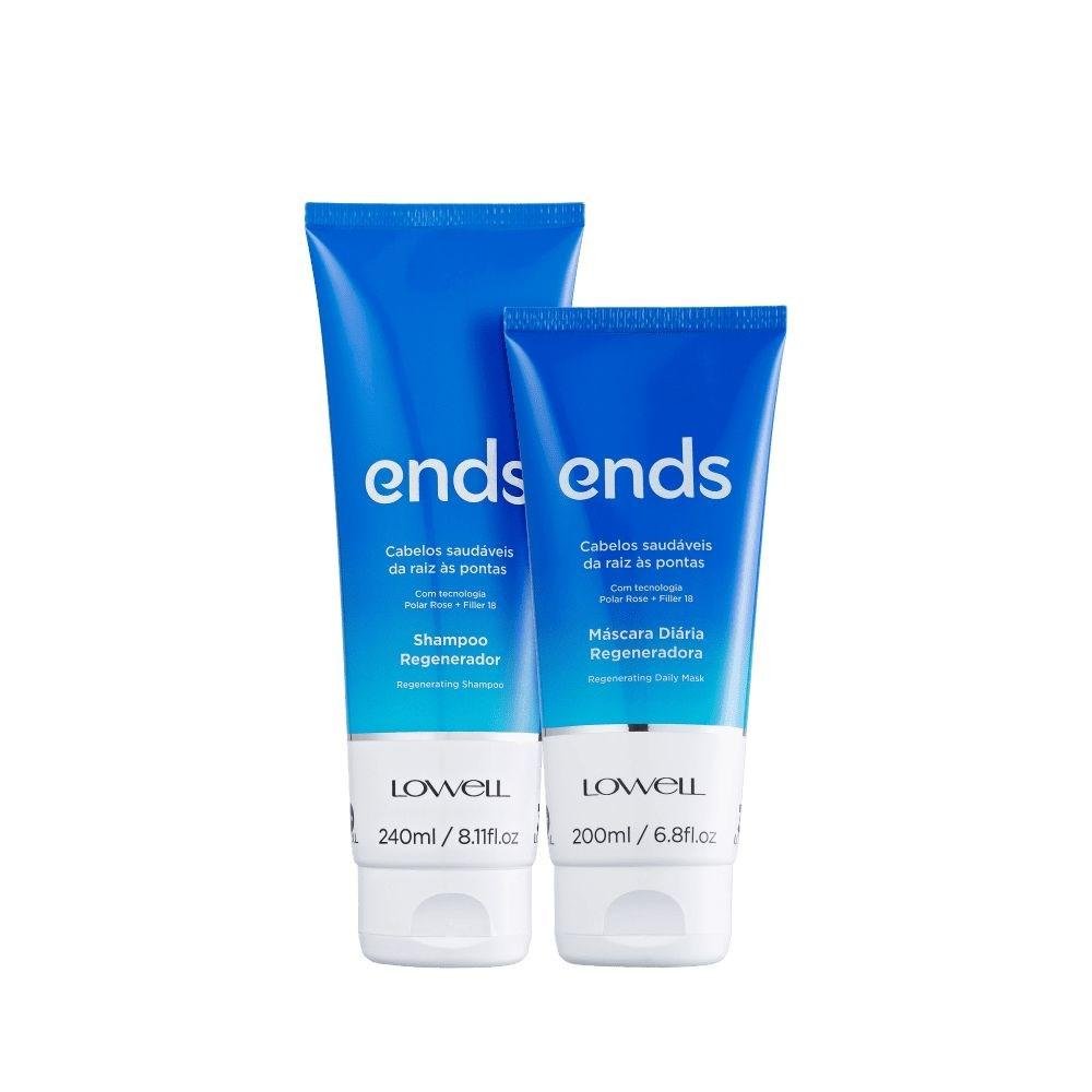Lowell Ends Regeneração Shampoo 240ml + Máscara 200ml ÚNICO 1