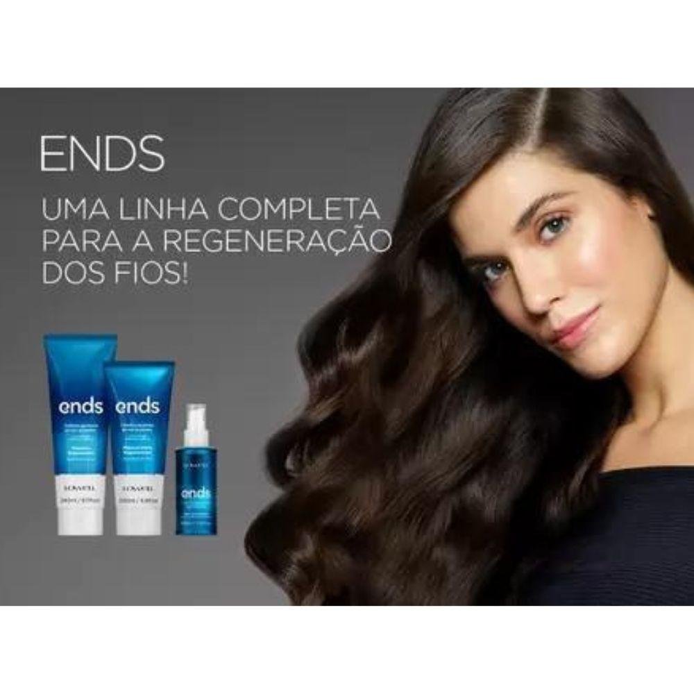 Lowell Ends Regeneração Shampoo 240ml + Máscara 200ml ÚNICO 3