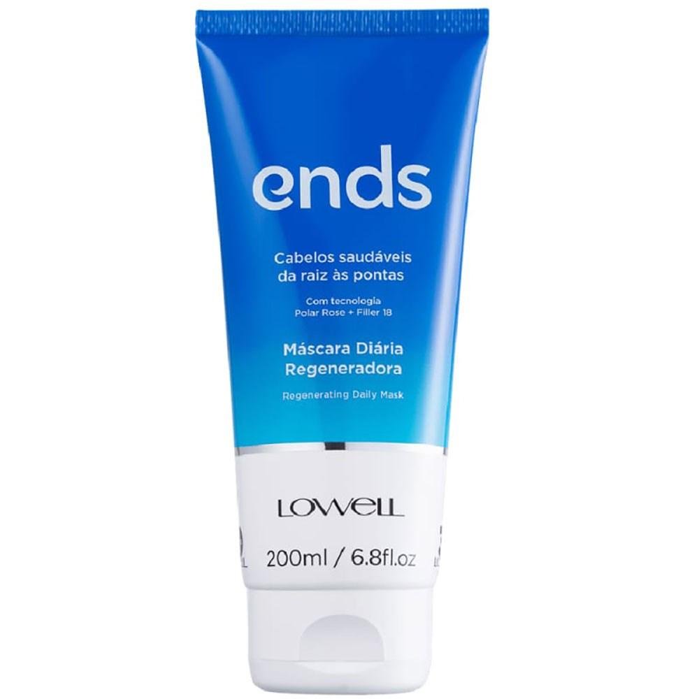 Lowell Ends Regeneração Shampoo 240ml + Máscara 200ml + Leave 100ml ÚNICO 3