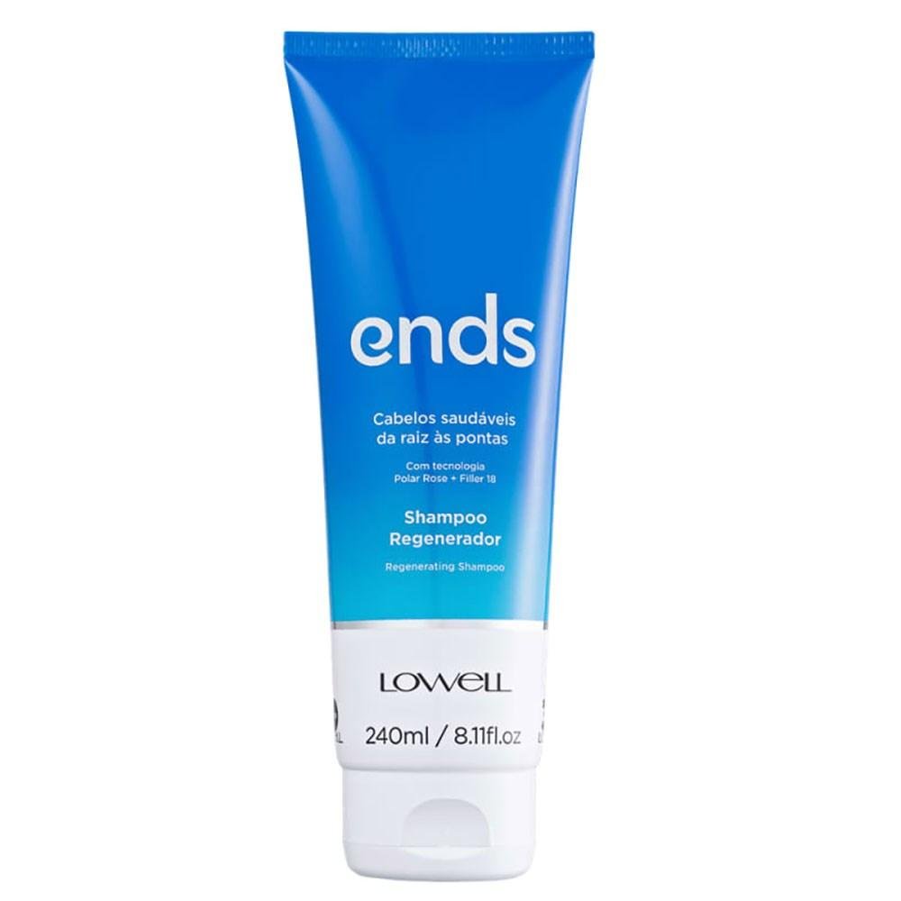 Lowell Ends Regeneração Shampoo 240ml + Máscara 200ml + Leave 100ml ÚNICO 8