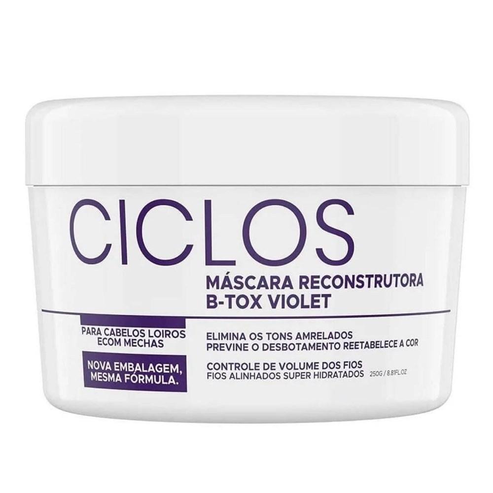 Portier Ciclos B-Tox Violet Máscara Reconstrutora 250g 250g 1