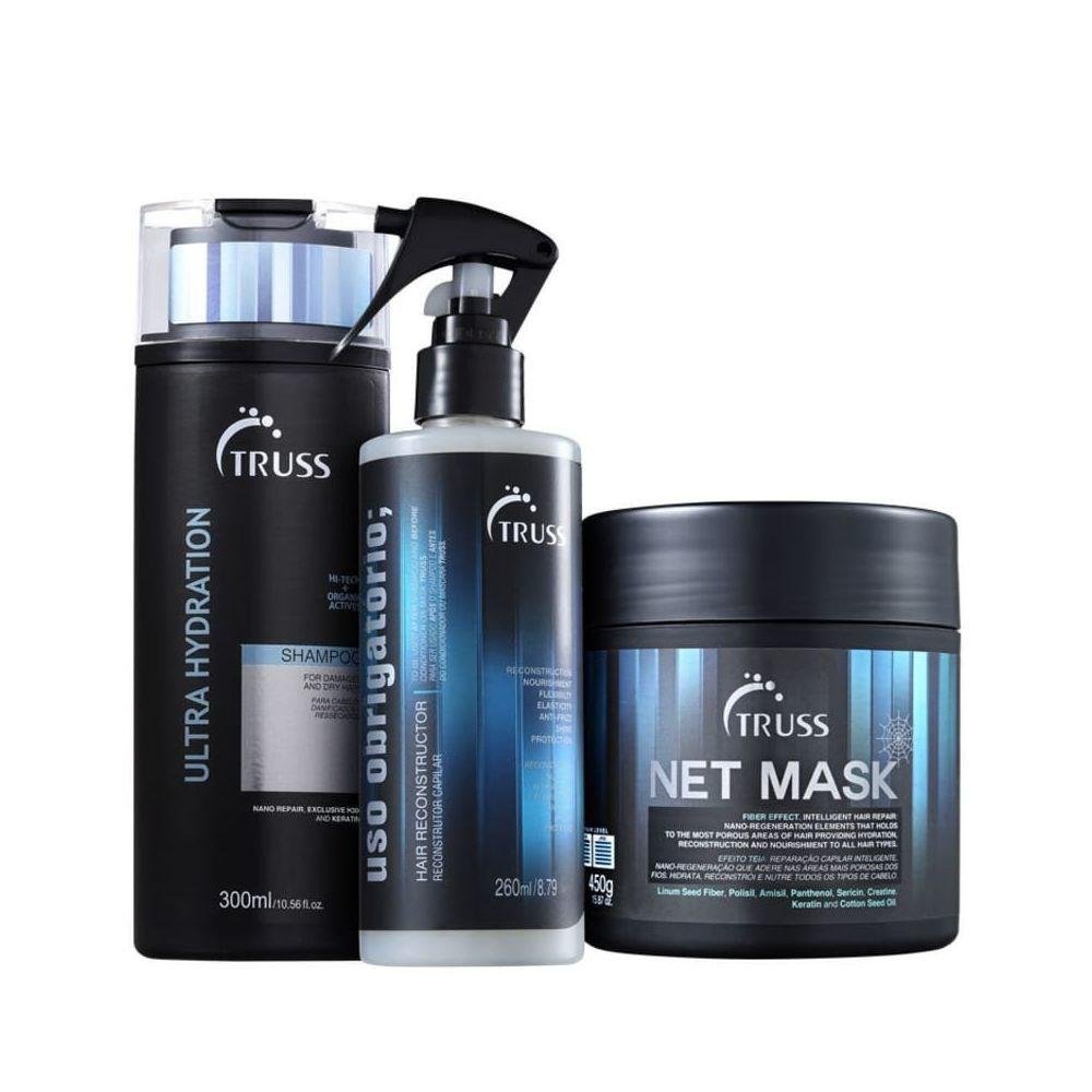 Truss Ultra Hydration - Shampoo 300ml + Net Máscara + Uso Obrigatório 260ml ÚNICO 1