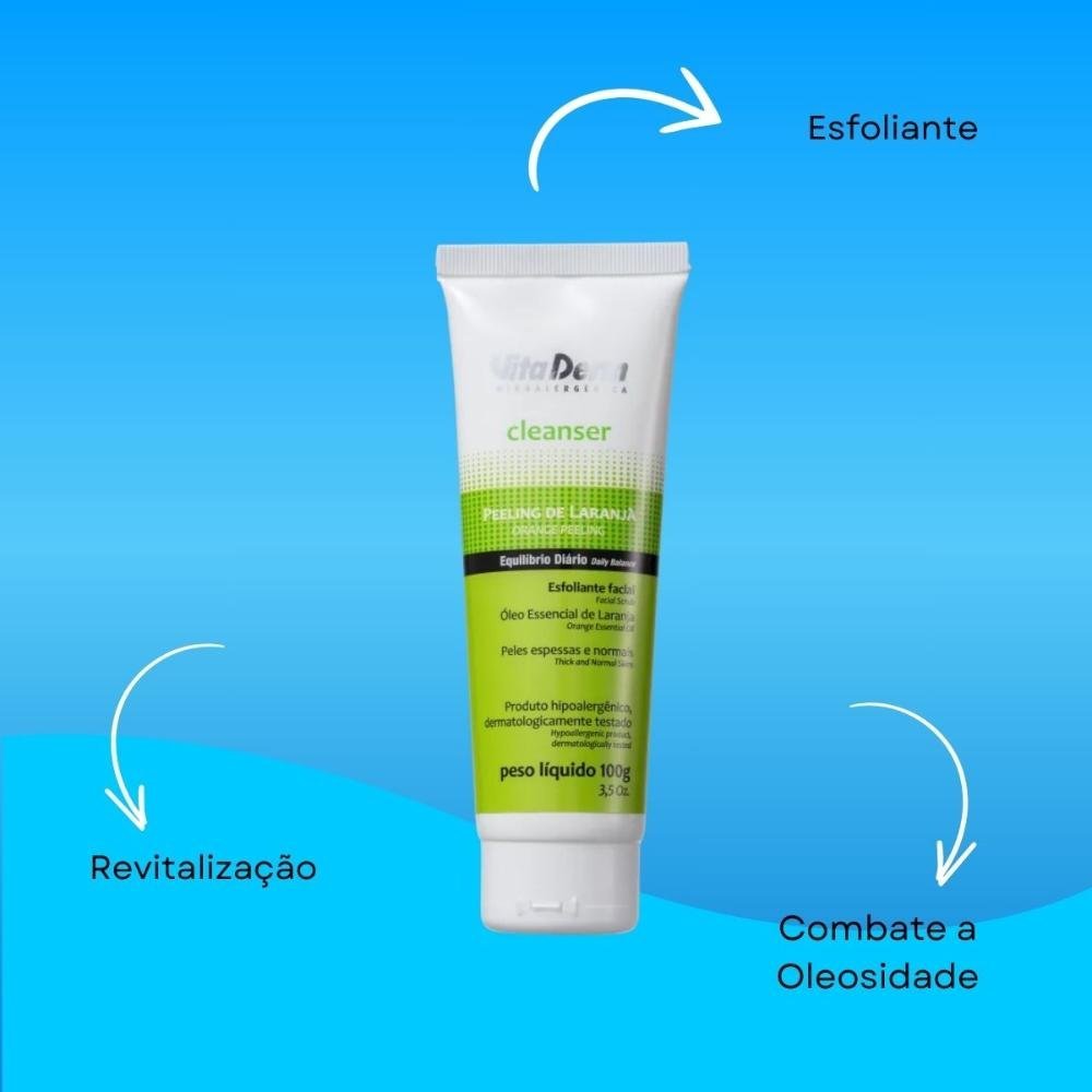 Vita Derm Cleanser Peeling de Laranja Esfoliante Facial 100g 100g 5