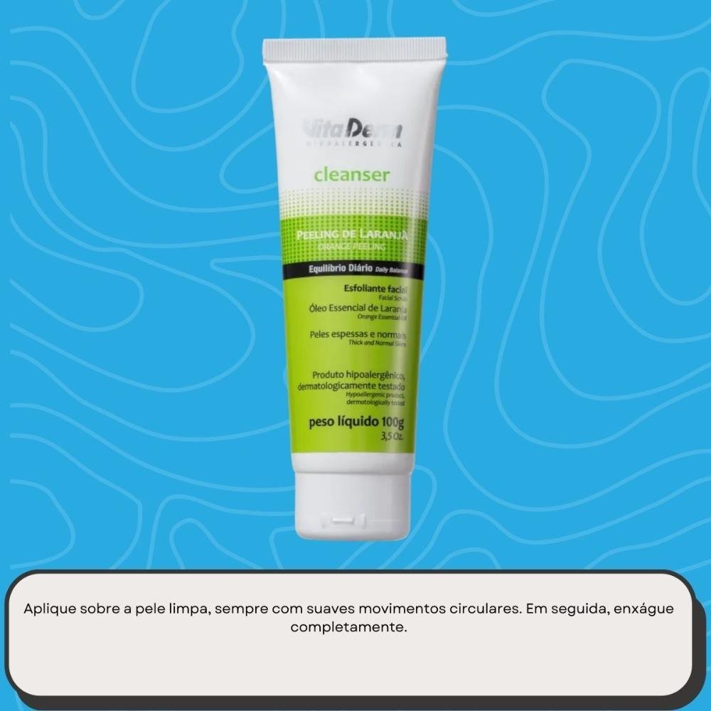 Vita Derm Cleanser Peeling de Laranja Esfoliante Facial 100g 100g 6