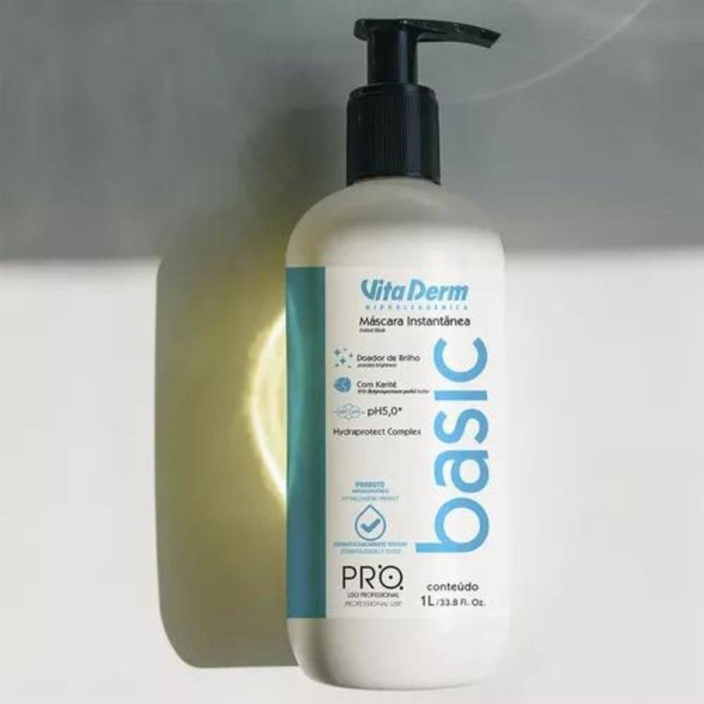 Vita Derm Basic PRO Instantânea Máscara Capilar 1000ml 1L 3