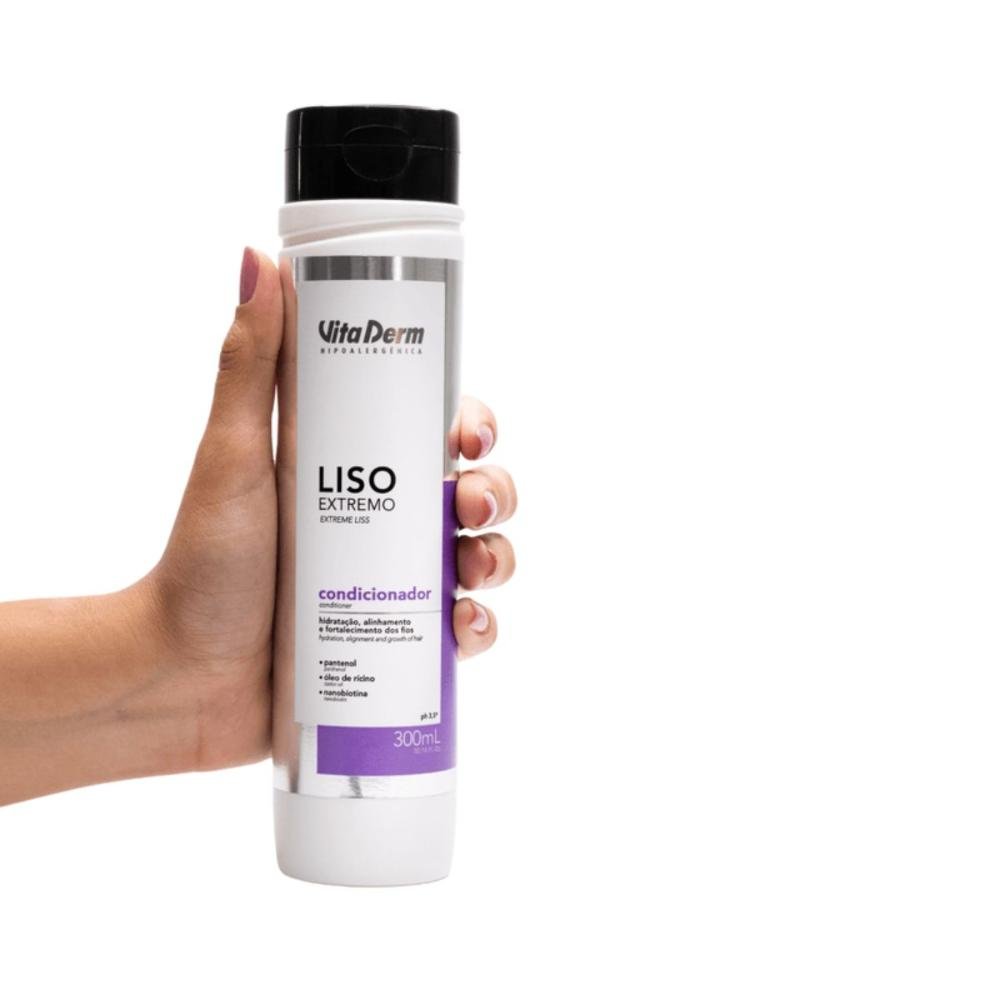 Vita Derm Liso Extremo Condicionador 300ml 300ml 3