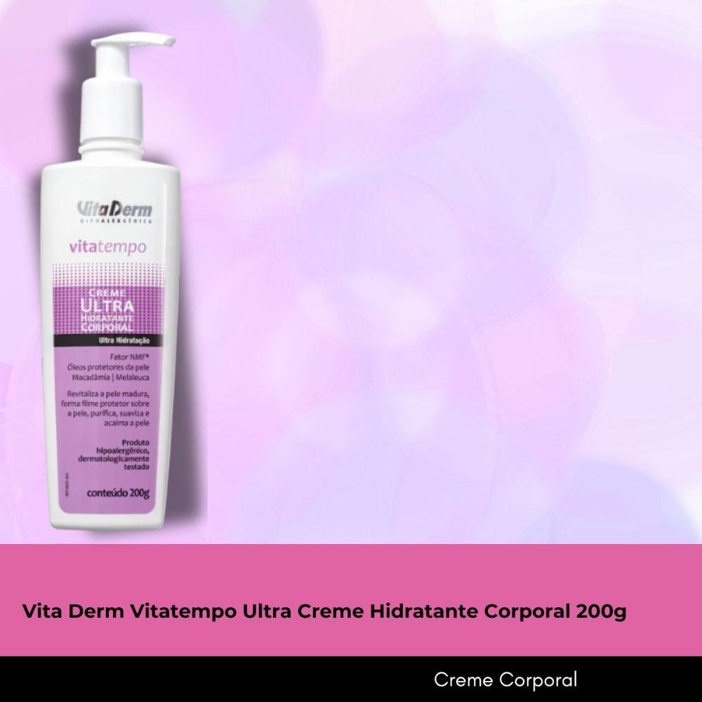 Vita Derm Vitatempo Ultra Creme Hidratante Corporal 200g 200g 2