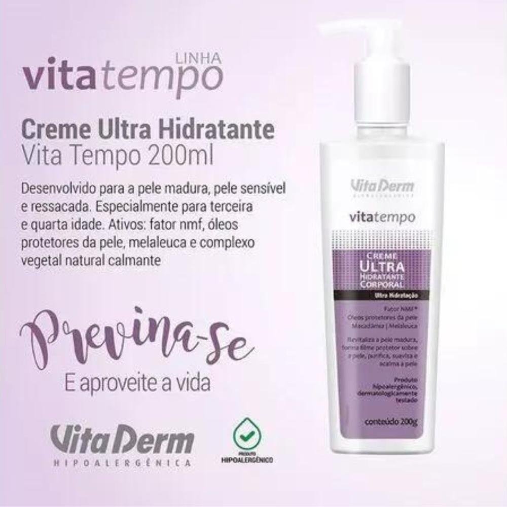 Vita Derm Vitatempo Ultra Creme Hidratante Corporal 200g 200g 4
