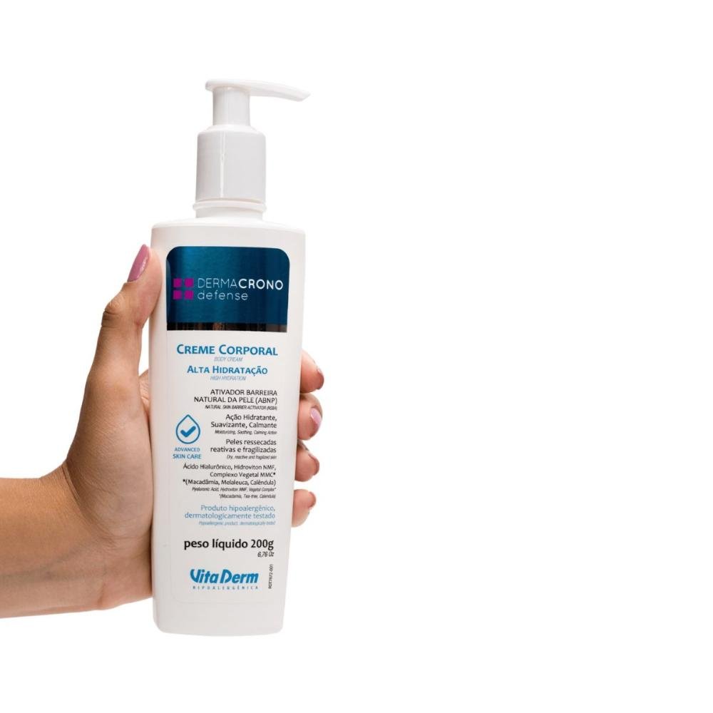 Vita Derm Dermacrono Defense Creme Hidratante Corporal 200g 200g 3