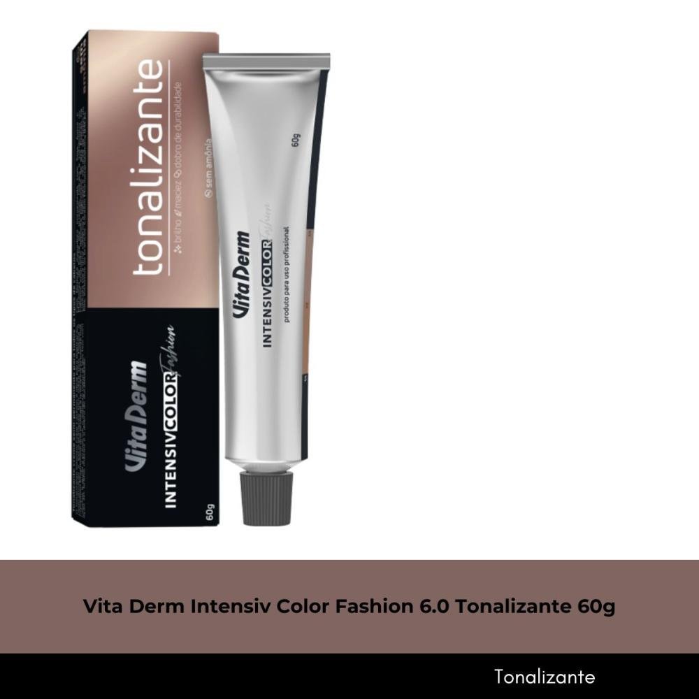 Vita Derm Intensiv Color Fashion 6.0 Tonalizante 60g Cor 6.0 Tonalizante 3
