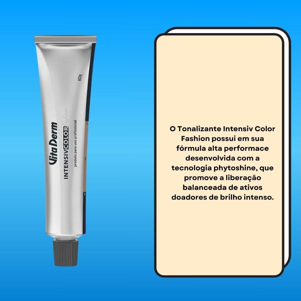Vita Derm Intensiv Color Fashion 7.0 Tonalizante 60g Cor 7.0 Tonalizante 4