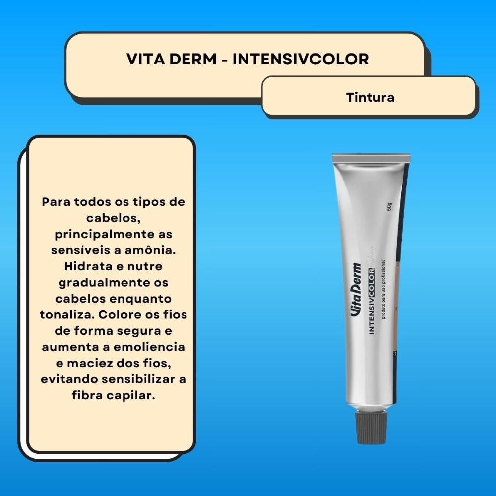 Vita Derm Intensiv Color Fashion 8.44 Louro CL Cob Int 60g Cor 8.44 Louro CL Cob Int 3