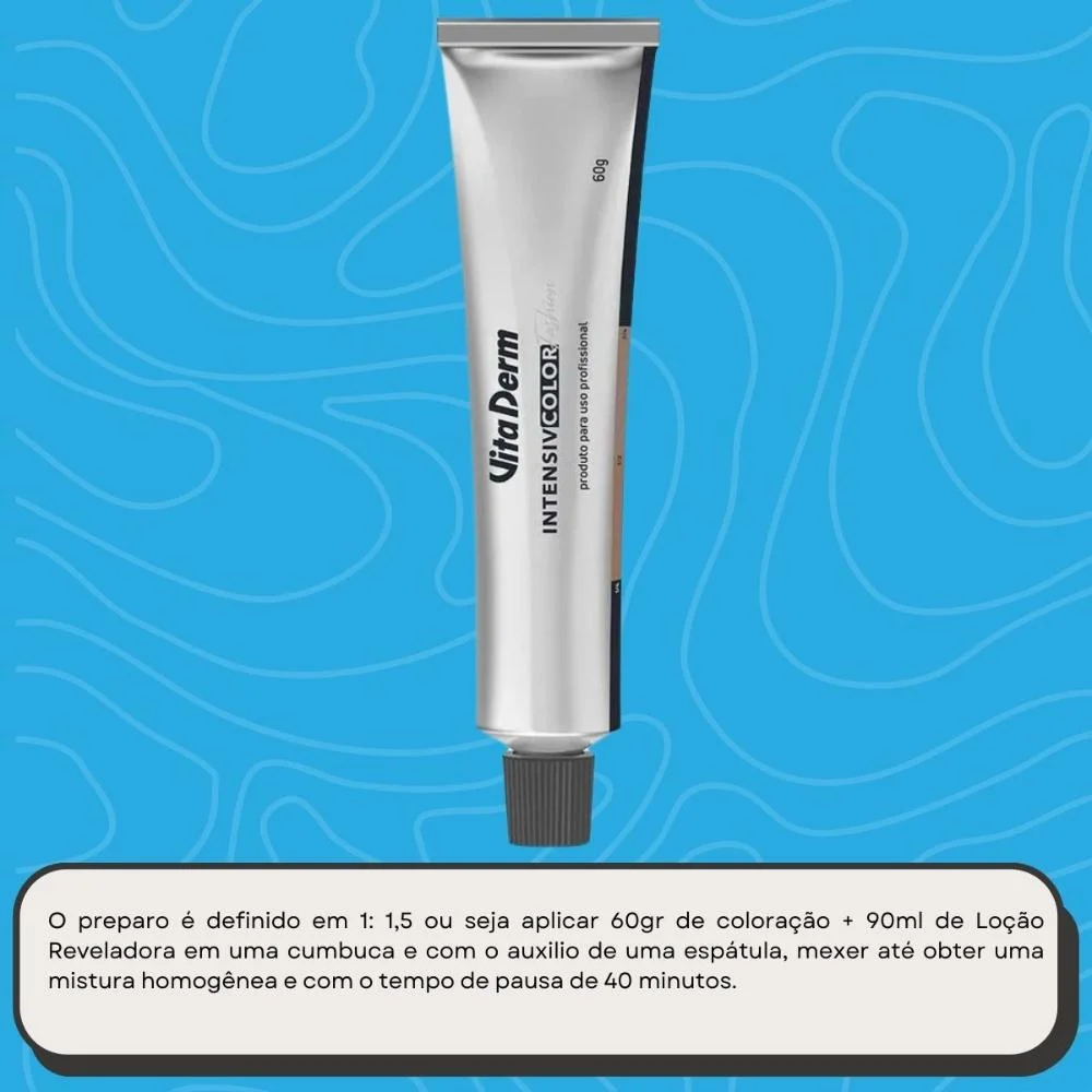 Vita Derm Intensiv Color Fashion 8.44 Louro CL Cob Int 60g Cor 8.44 Louro CL Cob Int 6
