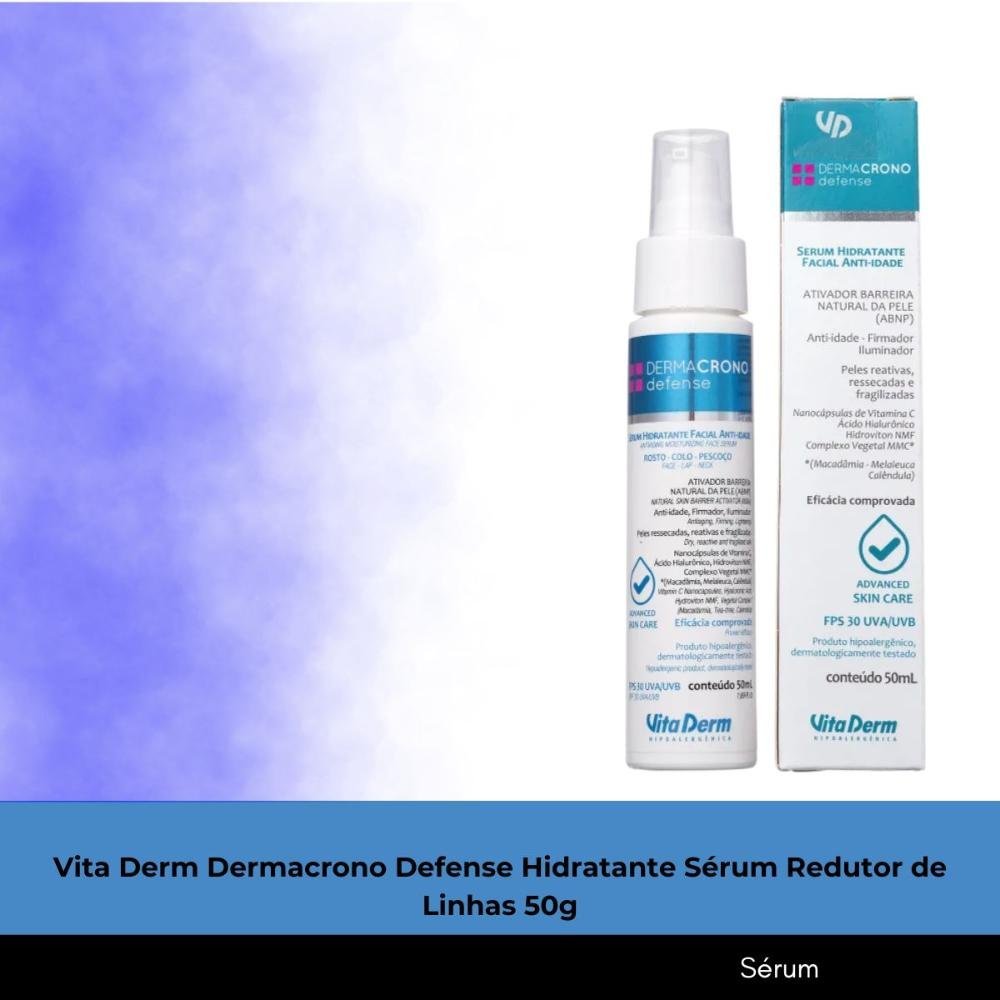 Vita Derm Hipoalergênica Dermacrono Serum Hidratante 50ml 50ml 2