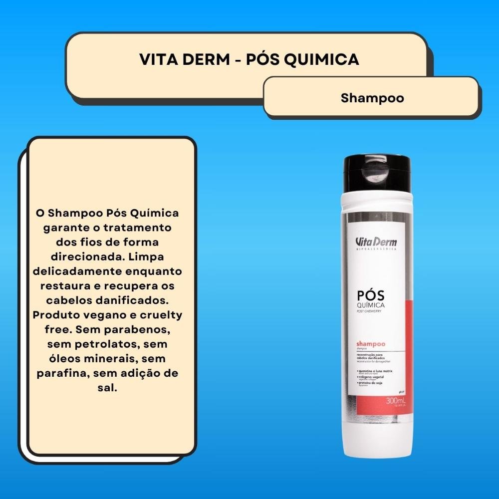 Vita Derm Pós Química Shampoo 300ml 300ml 2