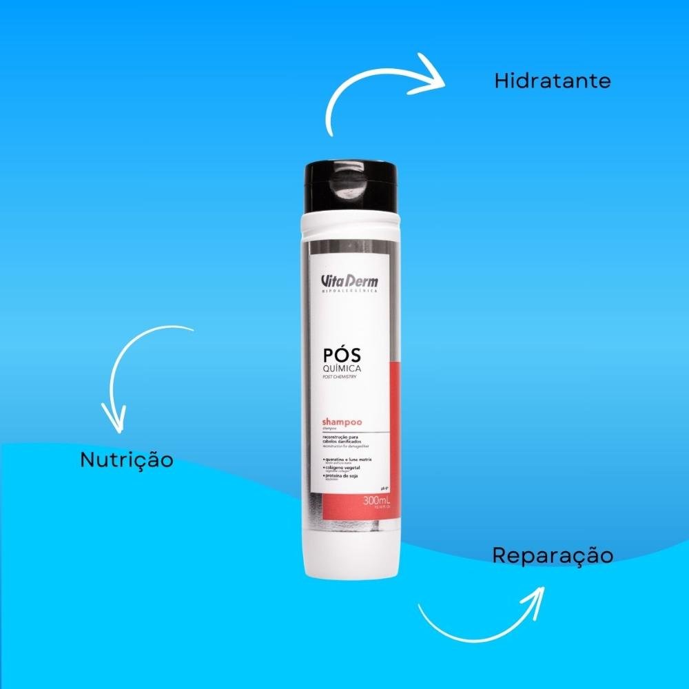 Vita Derm Pós Química Shampoo 300ml 300ml 4