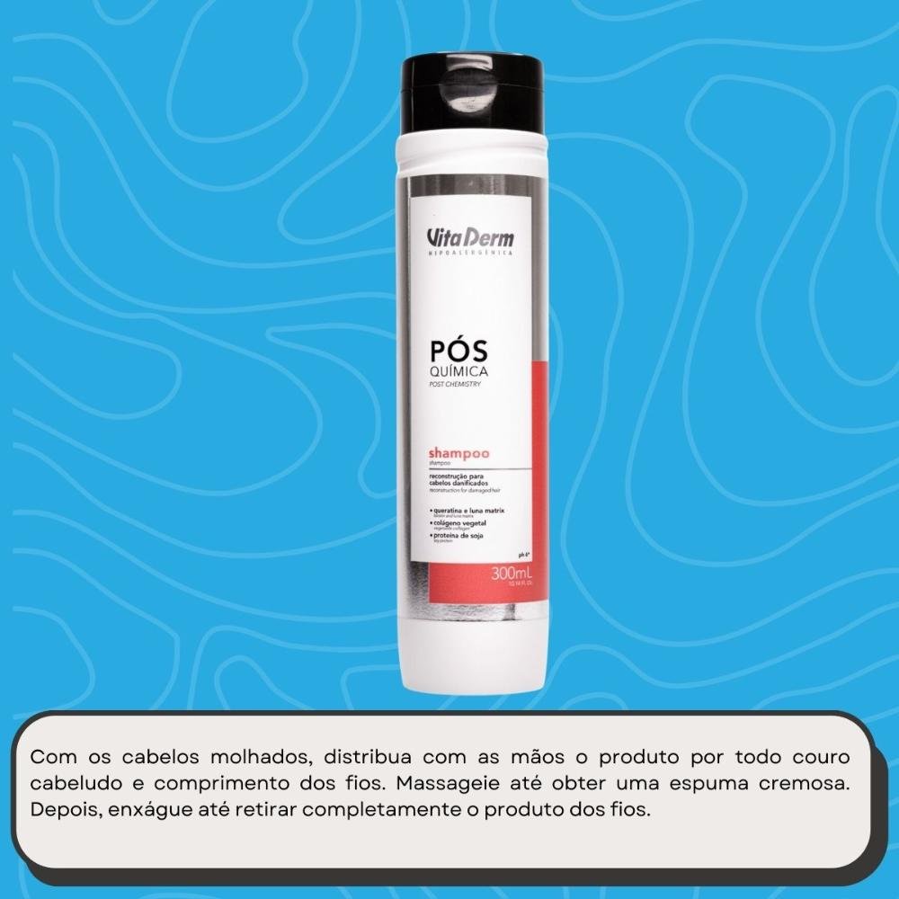 Vita Derm Pós Química Shampoo 300ml 300ml 5