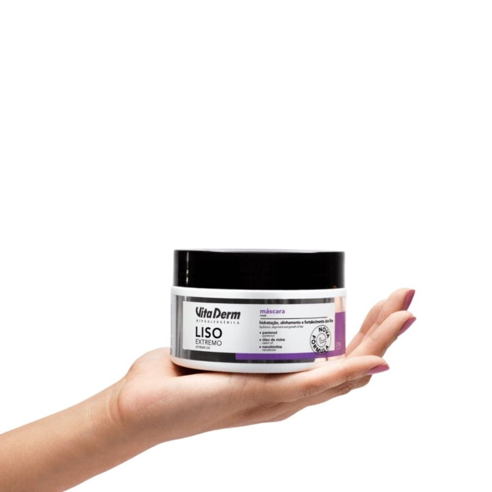 Vita Derm Liso Extremo Máscara Capilar 220g 220g 3