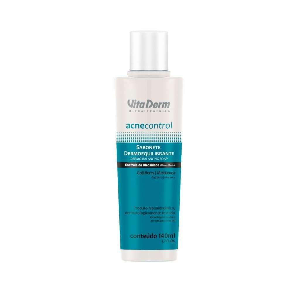 Vita Derm Acne Control Dermoequilibrante Sabonete Líquido Facial 140ml