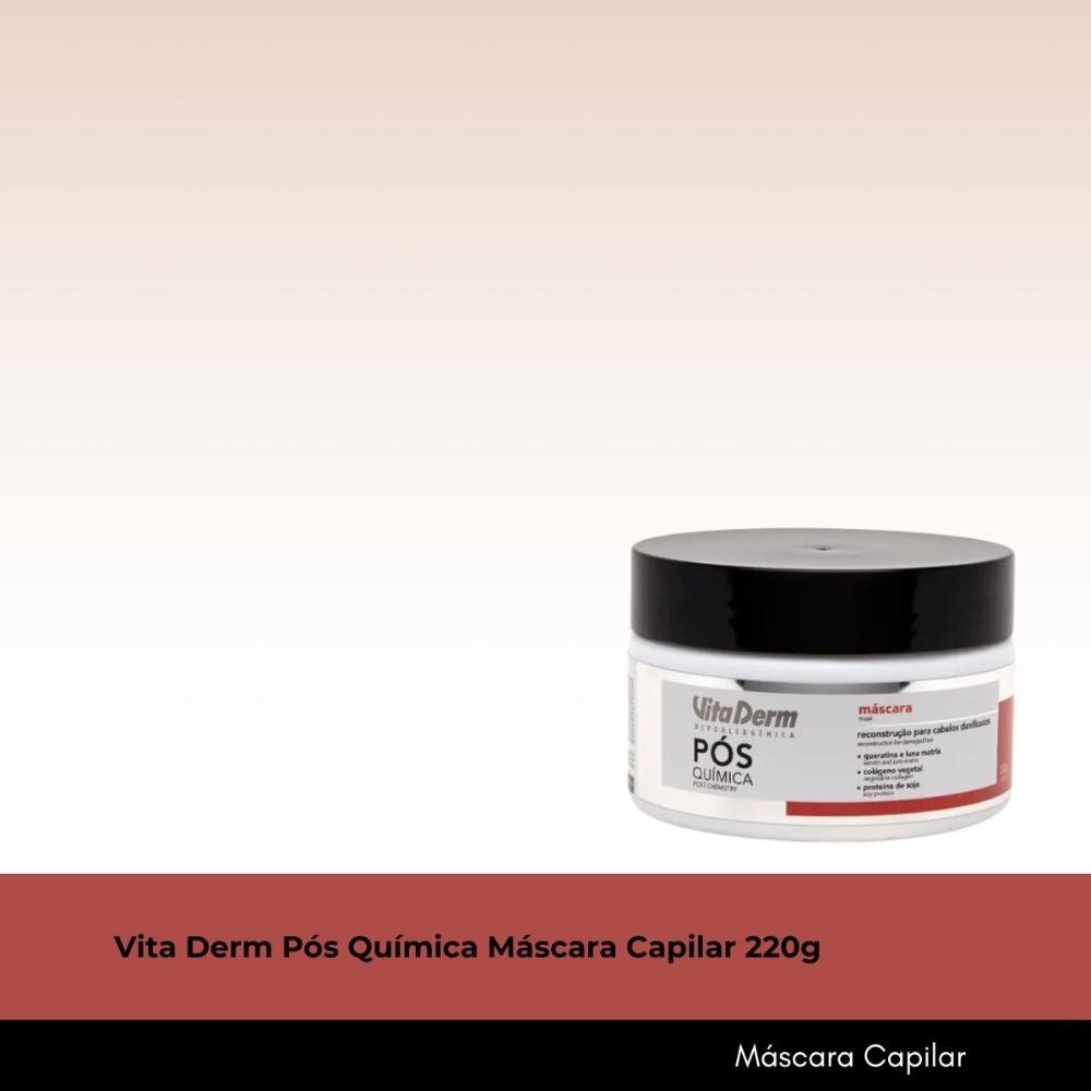 Vita Derm Pós Química Máscara Capilar 220g 220g 2
