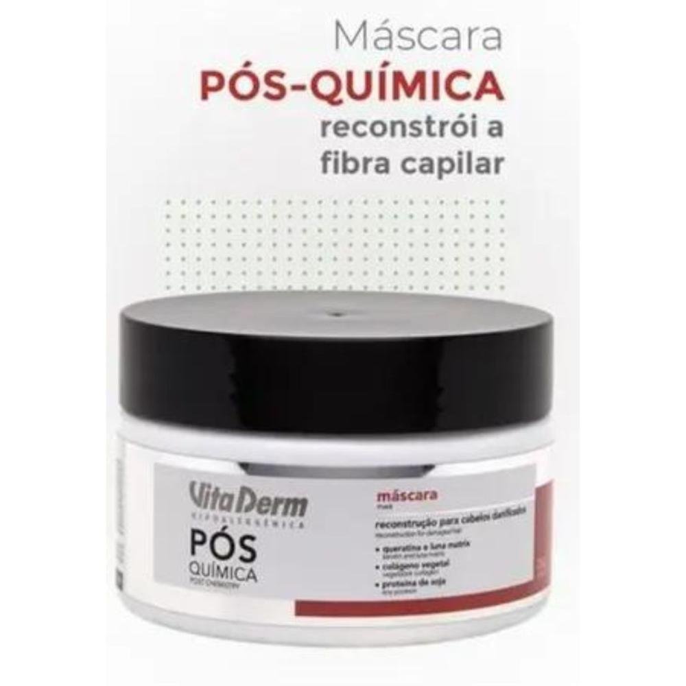 Vita Derm Pós Química Máscara Capilar 220g 220g 3