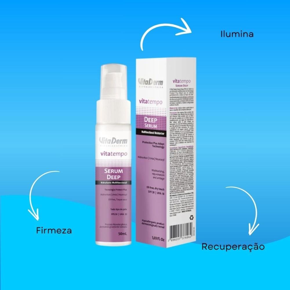 Vita Derm Vitatempo Deep Multifuncional Sérum Redutor de Linhas 50ml 50ml 4