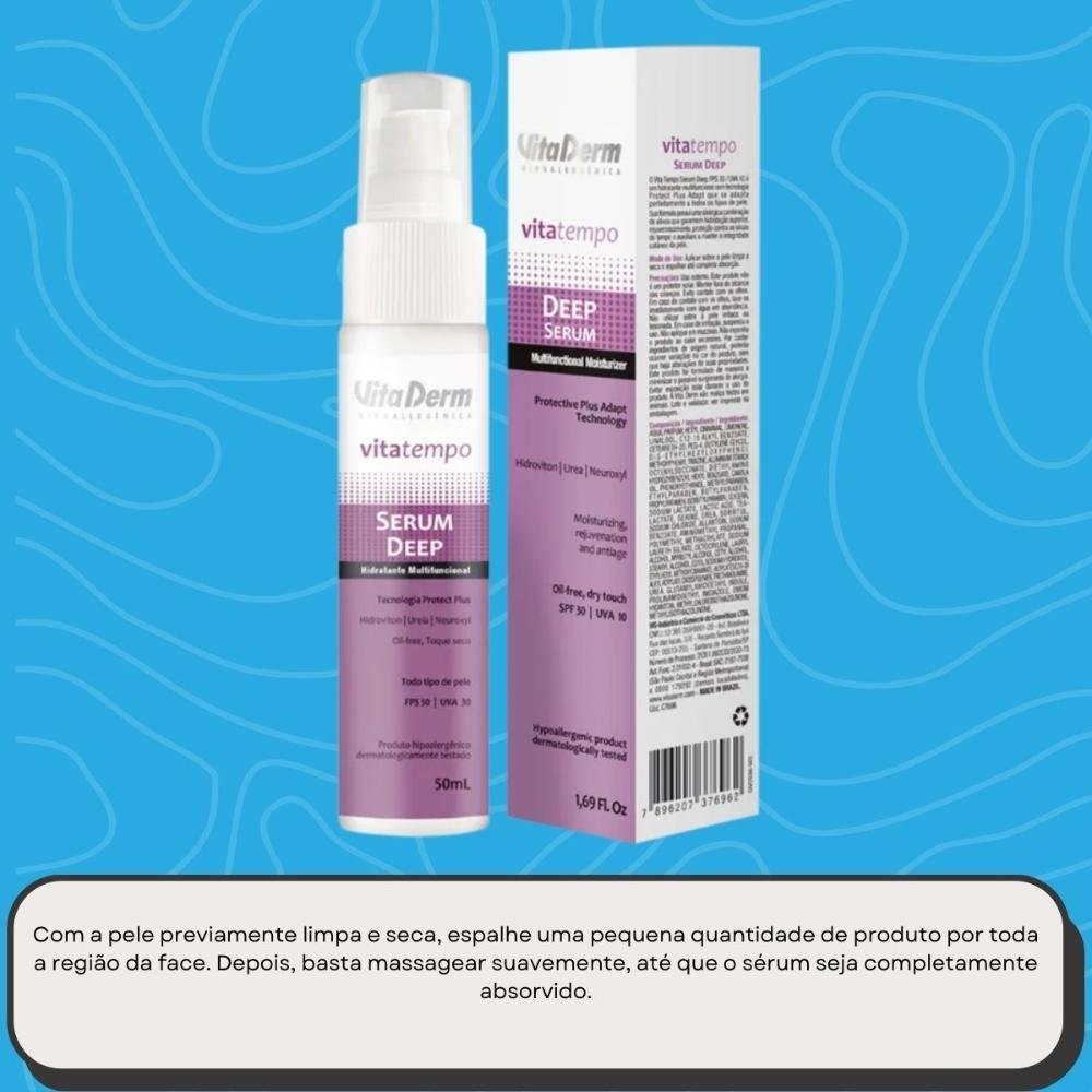 Vita Derm Vitatempo Deep Multifuncional Sérum Redutor de Linhas 50ml 50ml 5