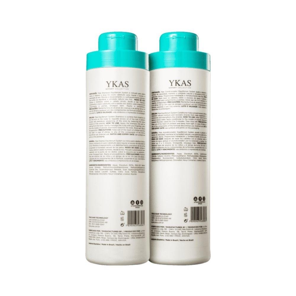 Ykas Equilibrium System Shampoo + Condicionador 1L ÚNICO 2