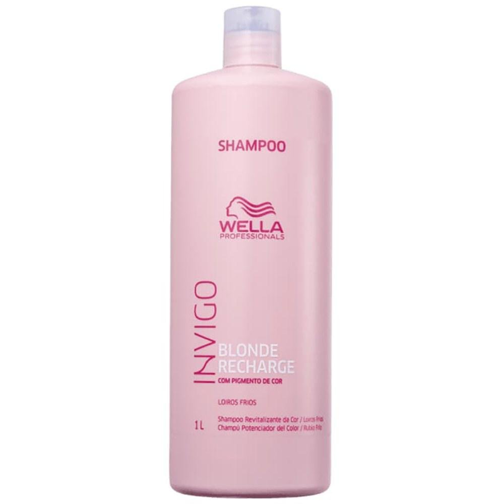 Wella Professionals Invigo Blonde Recharge Shampoo 1000ml + Condicionador 200ml ÚNICO 2