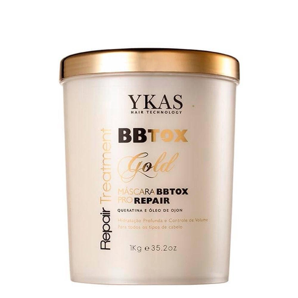 Ykas Gold BBtox Capilar Pro Repair Máscara 1000g 1kg 3