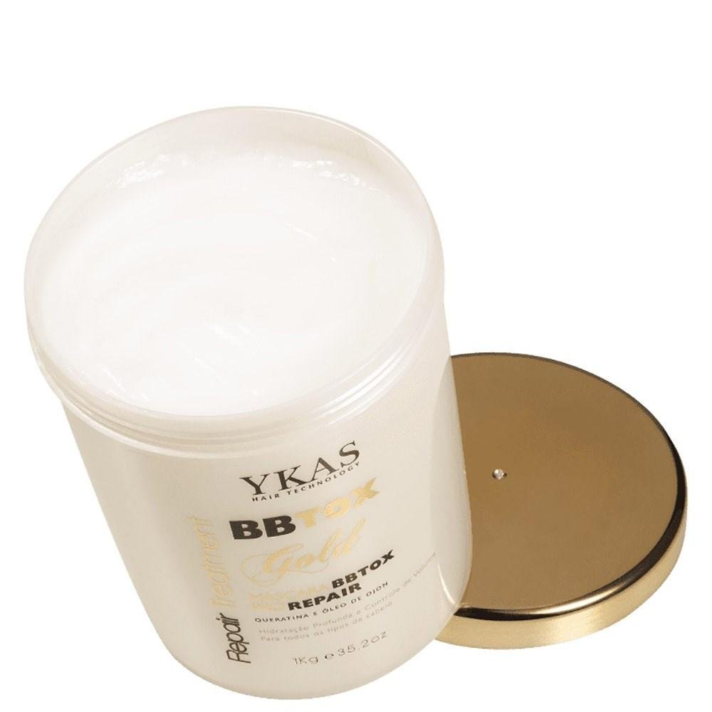 Ykas Gold BBtox Capilar Pro Repair Máscara 1000g 1kg 2