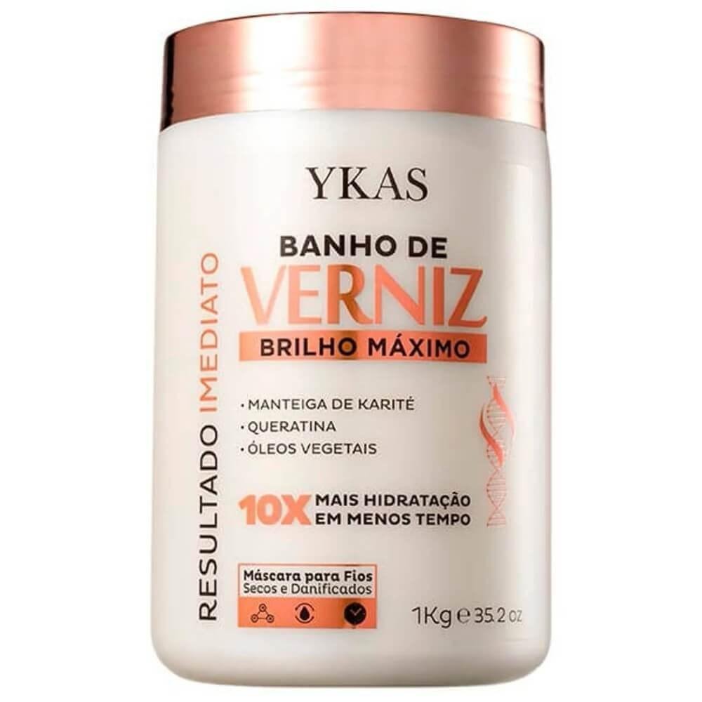 Ykas Verniz Máscara Brilho Máximo 1000g