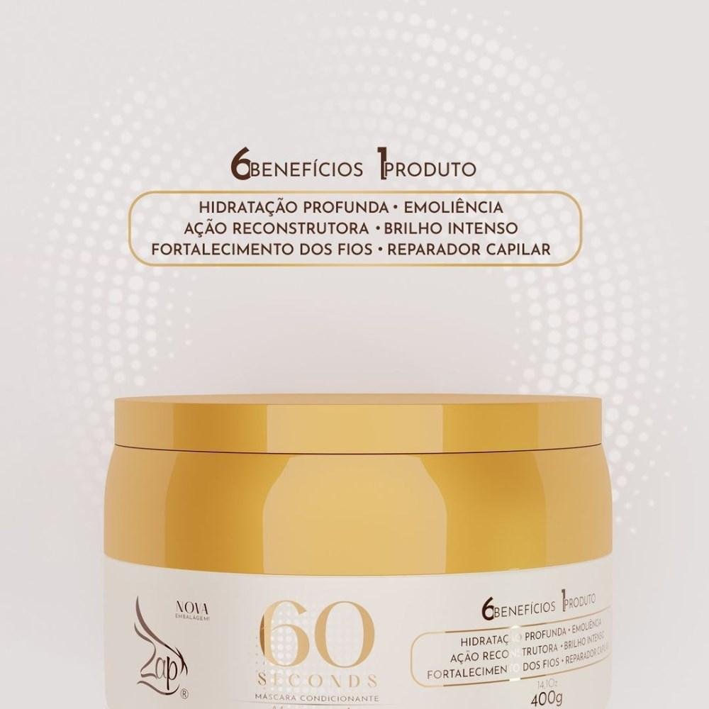 Zap 60 Seconds Máscara Alto Impacto 400g 400g 2