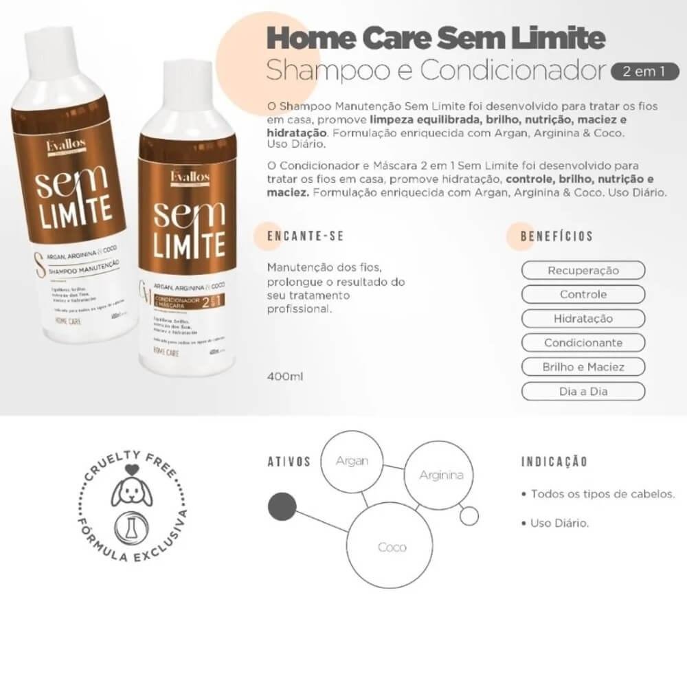 Évallos Profissional Condicionador Manutenção Sem Limite 400ml 400ml 2